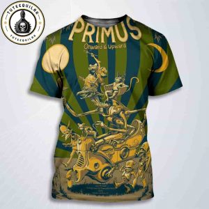 Primus Essex Junction 2025 Onward And Upward Summer Tour At Midway Lawn At Champlain Valley Exposition On July 19 2025 All Over Print T-Shirt