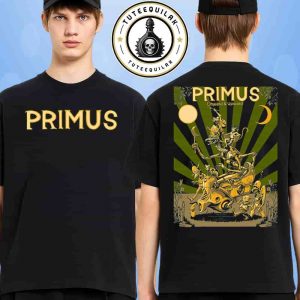 Primus Essex Junction 2025 Onward And Upward Summer Tour At Midway Lawn At Champlain Valley Exposition On July 19 2025 Merch Two Sided T-Shirt
