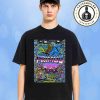 Lollapalooza In Chicago At Grant Park On July 31 – Aug 3 2025 Merch Sunburst Lineup Two Sided T-Shirt
