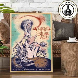 Queen Of The Stone Age Concert Poster In Romano d’Ezzelino On July 16 2025 At AMA Music Festival Home Decor Poster Canvas