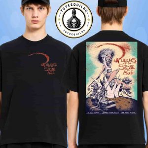 Queen Of The Stone Age Concert Poster In Romano d’Ezzelino On July 16 2025 At AMA Music Festival Merch Two Sided T-Shirt