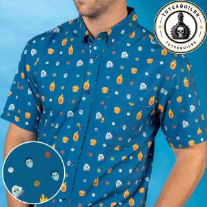 RSVLTS Collection Fantastic Four Fantastic Faces Summer Hawaiian Shirt And Beach Short