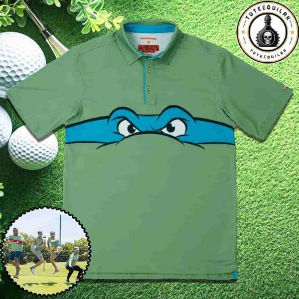 RSVLTS Collection Teenage Mutant Ninja Turtles Leonardo All-Day Polo Shirt Premium Casual Wear for TMNT Fans