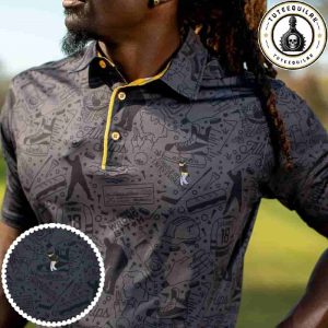 RSVLTS Happy Gilmore Just Tap It In Clown All-Day Polo Shirt Premium Performance Polo for Golf and Movie Fans