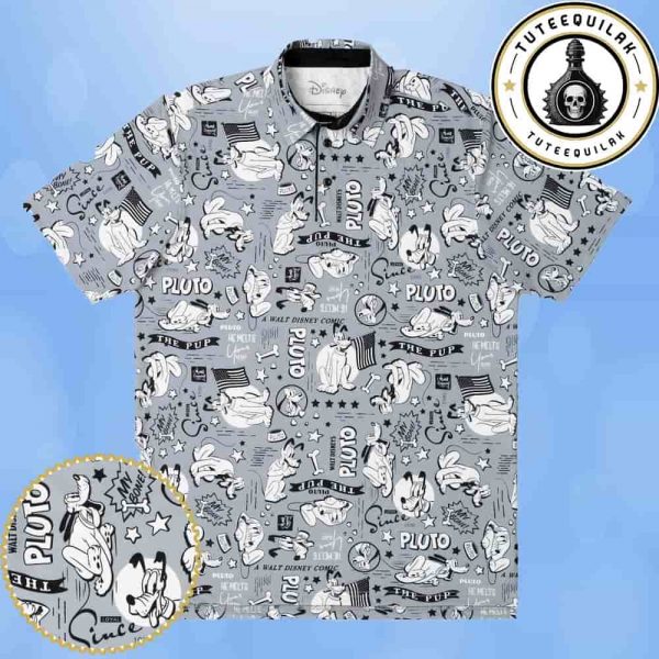RSVLTS Summer Collections Disney’s Pluto 95th Loyal Since 1930 Polo Shirt