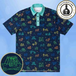 RSVLTS Summer Collections The Flintstones Bedrock Buds Polo Shirt