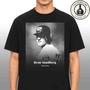 Rip Hall Of Famer MLB Legend Ryne Sandberg 1959-2025 T-Shirt