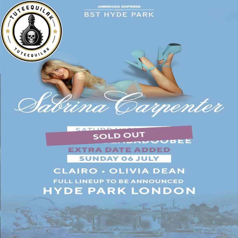 Sabrina Carpenter Short n Sweet Tour London 2025 July 6 at Hyde Park BST Tickets Concert Guide