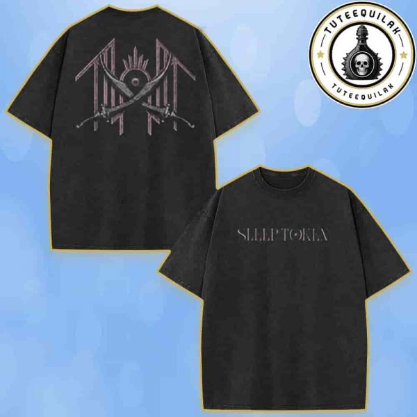 Sleep Token Even In Arcadia 2025 Exclusive Tee Dual Sword Emblem Washed T-Shirt