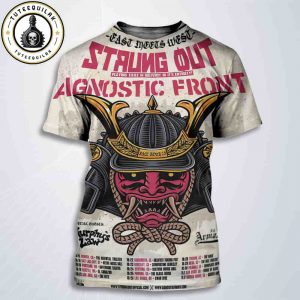 Strung Out Agnostic Front Fall Tour 2025 East Meets West Hardcore Punk Tour With Murphy’s Law And US Armag All Over Print T-Shirt