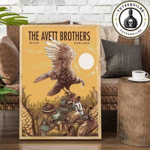 The Avett Brothers La Vista 2025 Concert Poster In Nebraska On July 17 2025 At The Astro Home Decor Poster Canvas