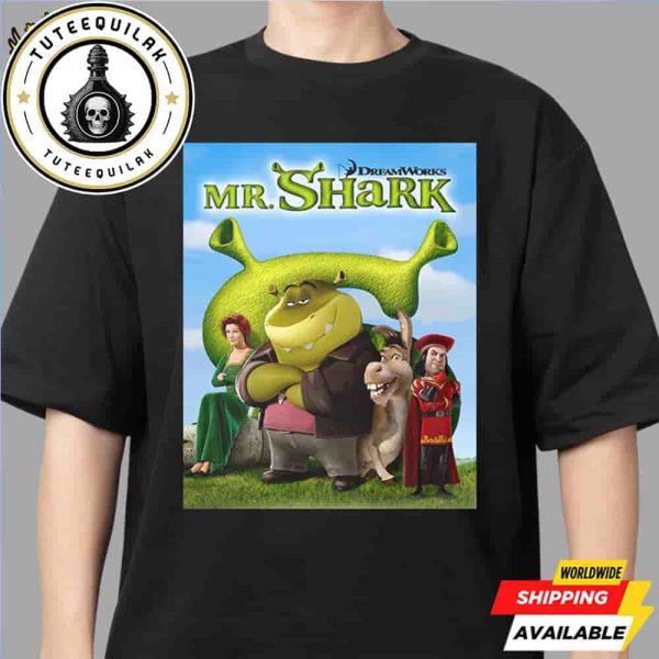 The Bad Guys 2 Mr Shark Collab With Shrek Official Teased Unisex T-Shirt