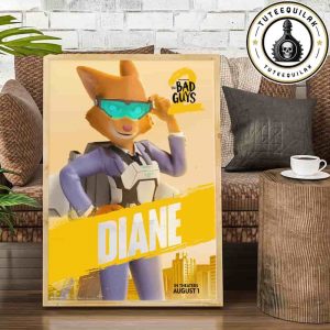The Bad Guys 2 Poster Mr Diane Only In Theaters August 1 2025 Home Decor Poster Canvas