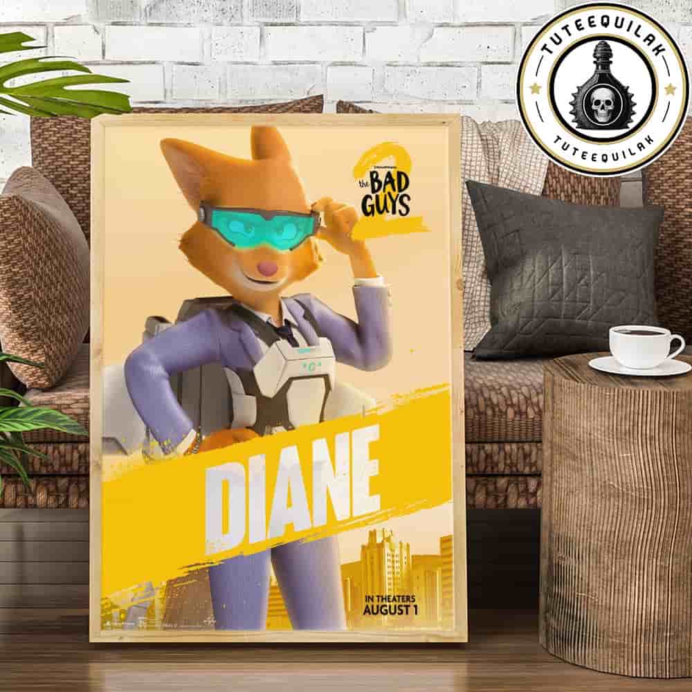The Bad Guys 2 Poster Mr Diane Only In Theaters August 1 2025 Home Decor Poster Canvas The Bad Guys 2 Poster Mr Diane Only In Theaters August 1 2025 Home Decor Poster Canvas
