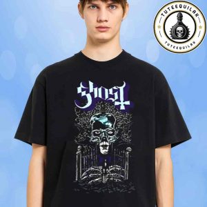 The Ghost Band Exclusive Tee Purple Logo Graveyard Skull Art Merchandise Unisex T-Shirt
