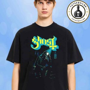 The Ghost Band Exclusive Tee Skeleton In Cathedral Blue Glow Merchandise Unisex T-Shirt