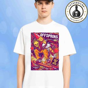 The Offspring Cincinnati 2025 Supercharged World Tour 2025 Exclusive Tee At Riverbend Music Center On July 25 2025 Two Sided T-Shirt