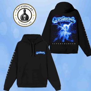 The Offspring Supercharged Worldwide In ’25 Black Hoodie 2025 Tour Merchandise Two Sided T-Shirt
