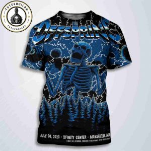 The Offspring Supercharged Worldwide Tour Mansfield MA 2025 On July 30 At Xfinity Center All Over Print T-Shirt