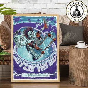 The Offspring Toronto 2025 Supercharged Worldwide North American Tour Concert Poster At Budweiser Stage On July 23 2025 Home Decor Poster Canvas