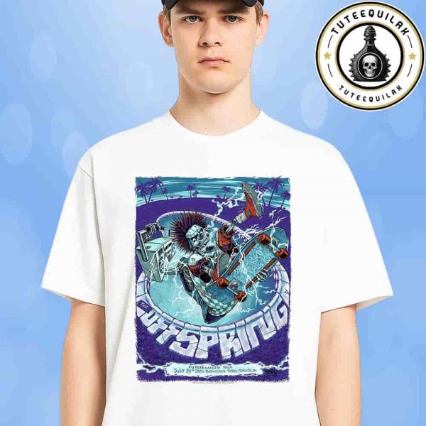 The Offspring Toronto 2025 Supercharged Worldwide North American Tour Concert Poster At Budweiser Stage On July 23 2025 Unisex T-Shirt
