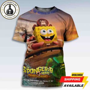 The Spongebob Movie Search For Squarepants In Theatres And Real D 3d On December 19 2025 All Over Print T-Shirt