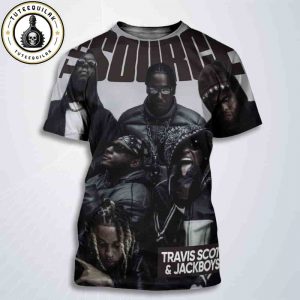 Travis Scott And Jackboys Digital Cover The Source Issue July 2025 All Over Print T-Shirt