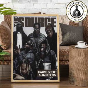 Travis Scott And Jackboys Digital Cover The Source Issue July 2025 Home Decor Poster Canvas