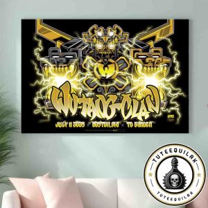 Wu-Tang Clan Boston 2025 Forever The Final Chamber World Tour Concert Poster On July 11 At TD Garden Home Decor Poster Canvas