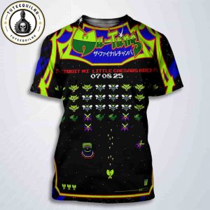 Wu-Tang Clan Forever The Final Chamber World Tour 2025 Concert Poster In Detroit MI On July 8 2025 At Little Caesars Arena All Over Print T-Shirt