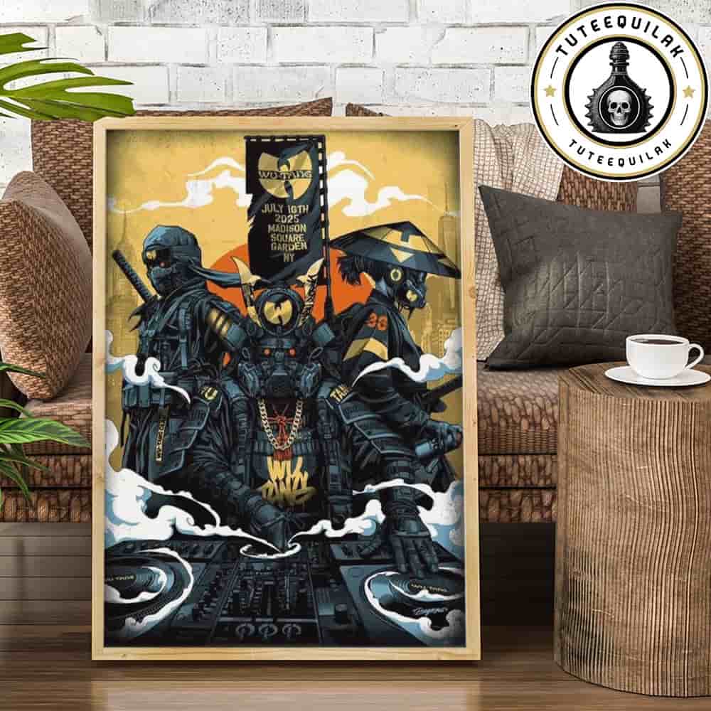 Wu-Tang Clan New York 2025 Forever The Final Chamber Poster Samurai DJ At Madison Square Garden On July 16 2025 Home Decor Poster Canvas Wu-Tang Clan New York 2025 Forever The Final Chamber Poster Samurai DJ At Madison Square Garden On July 16 2025 Home Decor Poster Canvas