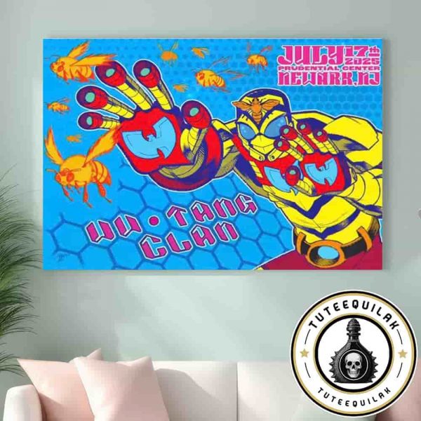 Wu-Tang Clan Newark 2025 Forever The Final Chamber At Prudential Center On July 17 2025 Bee Superhero Home Decor Poster Canvas