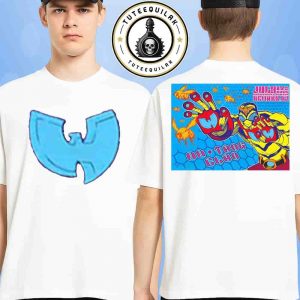 Wu-Tang Clan Newark 2025 Forever The Final Chamber At Prudential Center On July 17 2025 Bee Superhero Merch Two Sided T-Shirt