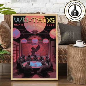 Wu-Tang Clan Philadelphia 2025 Forever The Final Chamber Poster At Wells Fargo Center On July 18 2025 By Niclas M Home Decor Poster Canvas