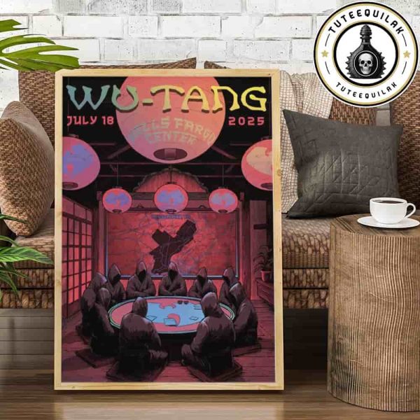 Wu-Tang Clan Philadelphia 2025 Forever The Final Chamber Poster At Wells Fargo Center On July 18 2025 By Niclas M Home Decor Poster Canvas