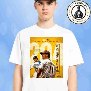 Yu Darvish San Diego Padres Makes History Most Wins by a Japanese-Born Pitcher 204 Wins And Counting Unisex T-Shirt